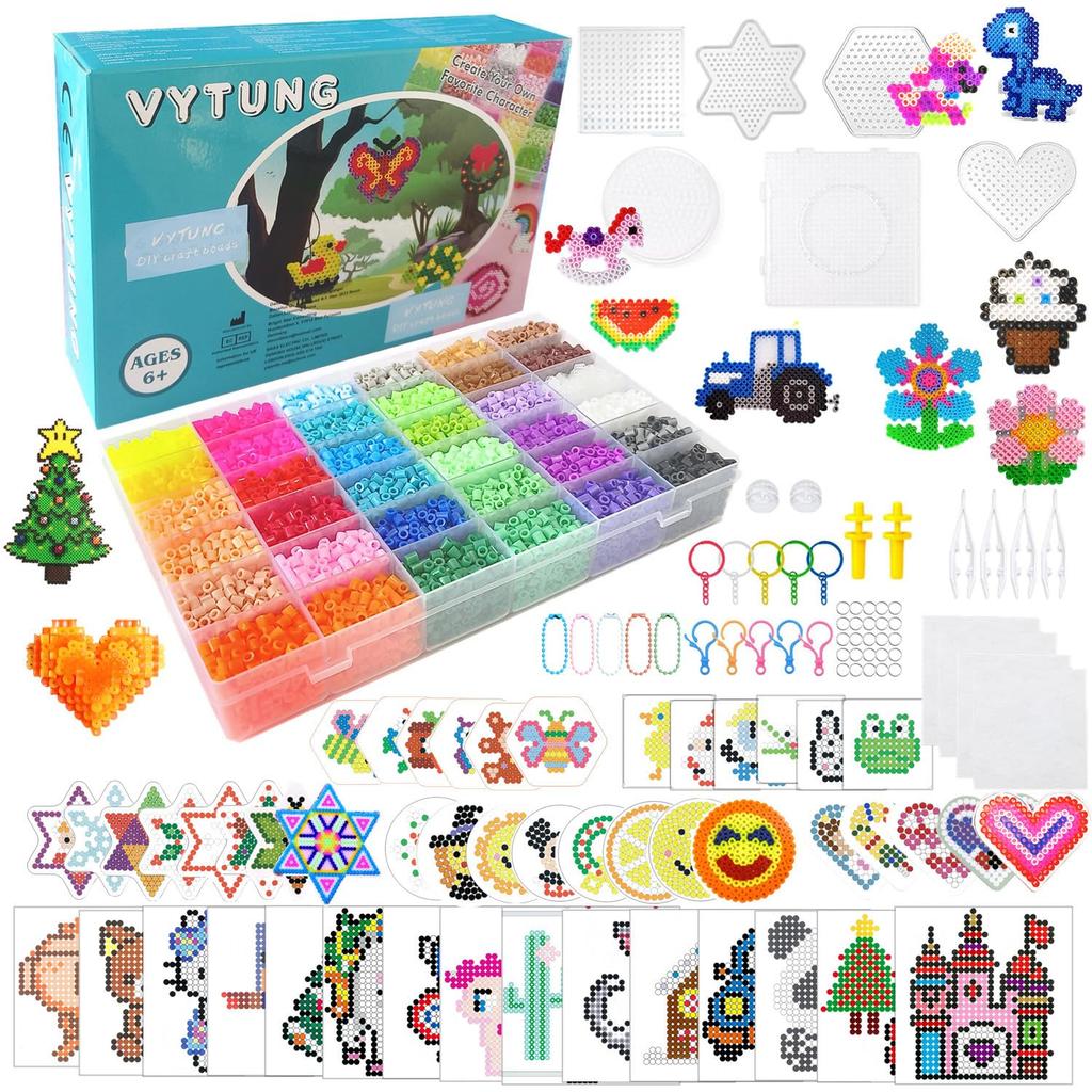 Vytung 13 000 наименований Бусины Youyu Железные бусины 220 узоров в наличии Доска для гвоздей Термобусины Гранулы Hama 5 мм Поделочные железные бусины...