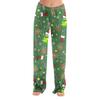 Women's Christmas Print Pants, Casual Pajama Bottoms for Holiday Wear