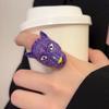 Adjustable Drip Ring Metal Animal Ring Exaggerated Irregular Opening Ring  Gifts for Women Girl