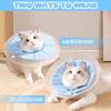 Adjustable Pet Cone Collar Anti-licking Kitten Neck Cone Transparent Cat Elizabeth Circle  Recovery