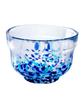 Yamakiikai Crystal Matcha Blue and W614 Bowl, White,