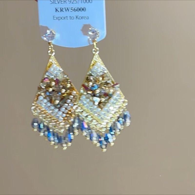 Серьги-кисточки Bohemian Water Drop: Ретро этнический дизайн для женщин