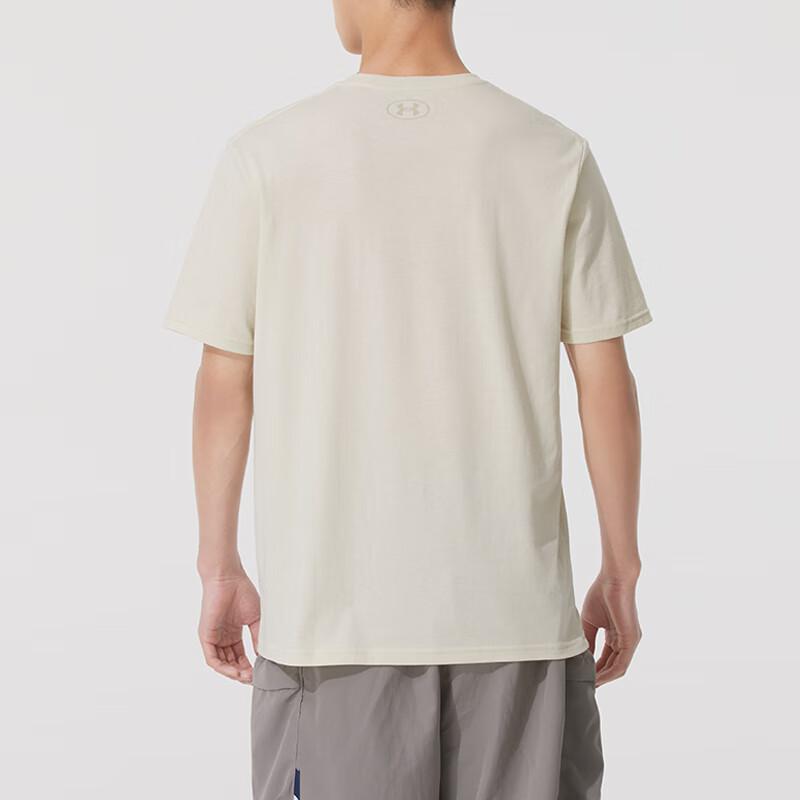 Under Armour Удобная дышащая футболка с коротким рукавом Мужские топы Бежевый 1370951-273