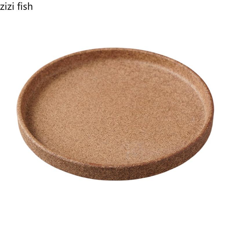 Vintage Kiln Changes Ceramic Straight Edge Plate Restaurant Steak Plate Dessert Sushi Plate Molecular Food Creative Tableware