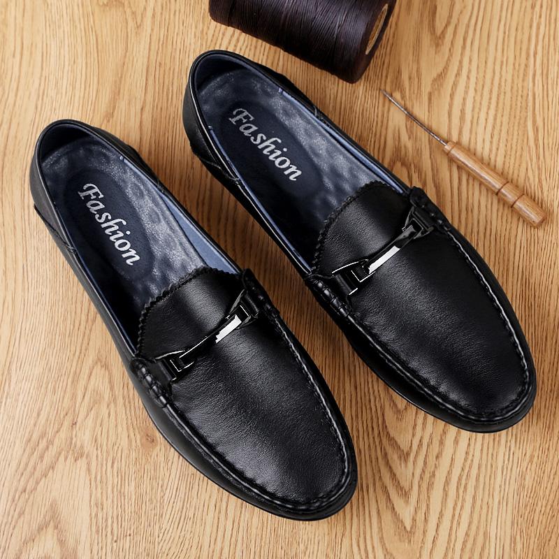 Casual Luxury Brand Summer Men Loafers Genuine Leather Moccasins Light Breathable Slip On Brogue Shoes Soft Italian Mens Shoes