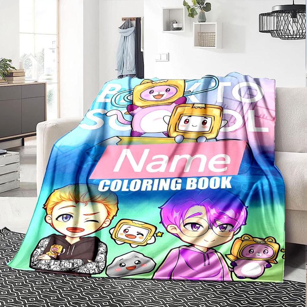Customiz Name Personality LankyBox - Foxy Blanket Soft &Warm Sofa Office Bed Travel Lunch Break Blanket, Gift Suitable All Seasons
