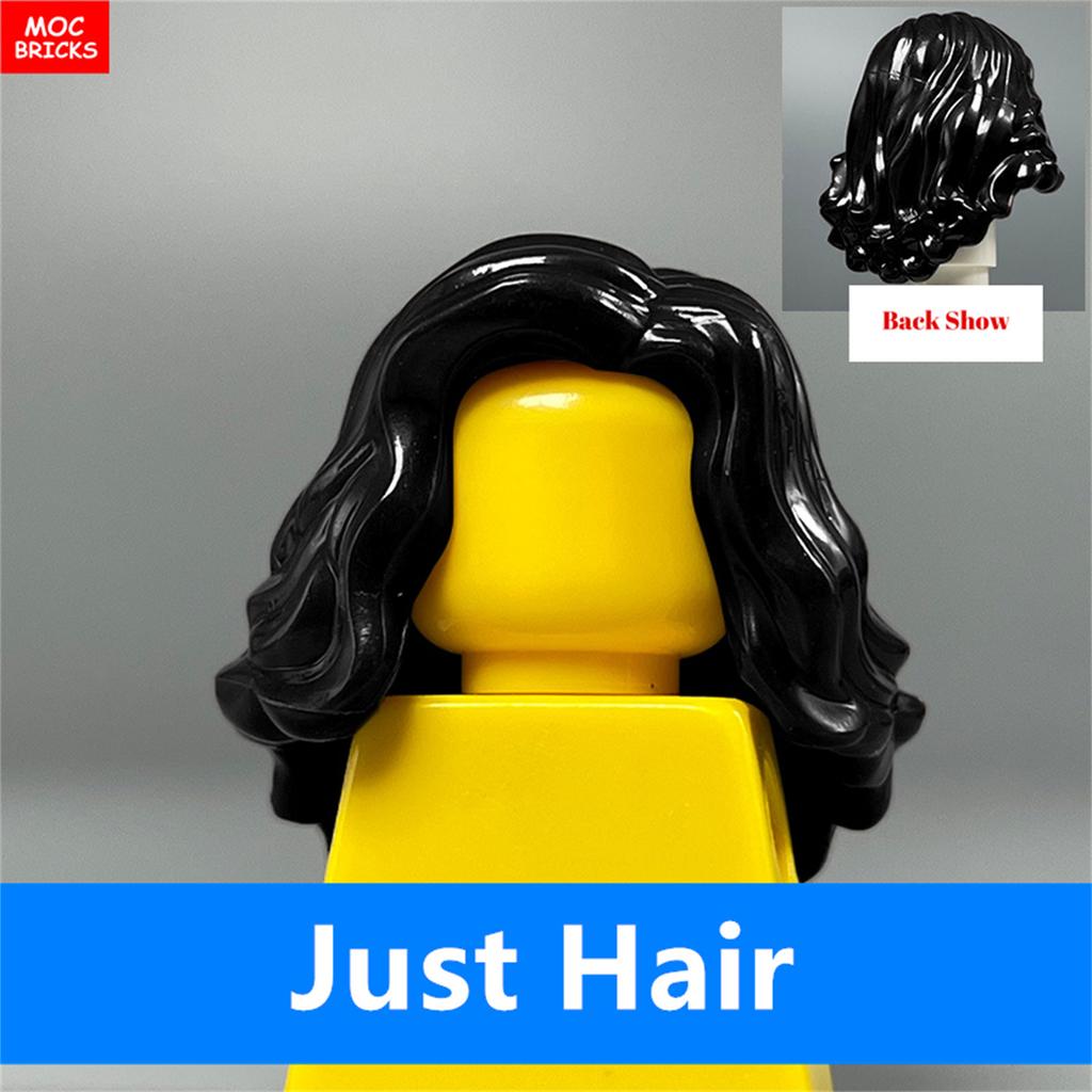 Кирпичики MOC Женские прически Mori Girls Женская модель Прямые волосы 4 см Фигурка Одежда Сборные развивающие конструкторы Игрушки