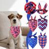 Independence Day Dog Bandana Adjustable Holiday Party Birthday Pet Independence Day Bandana Cat Scarf