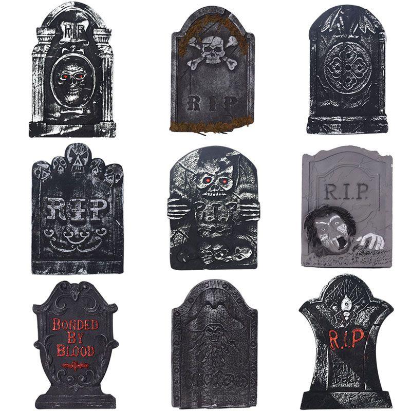Exciting Halloween Tombstone Foam Decoration For Haunted House And Graveyard
