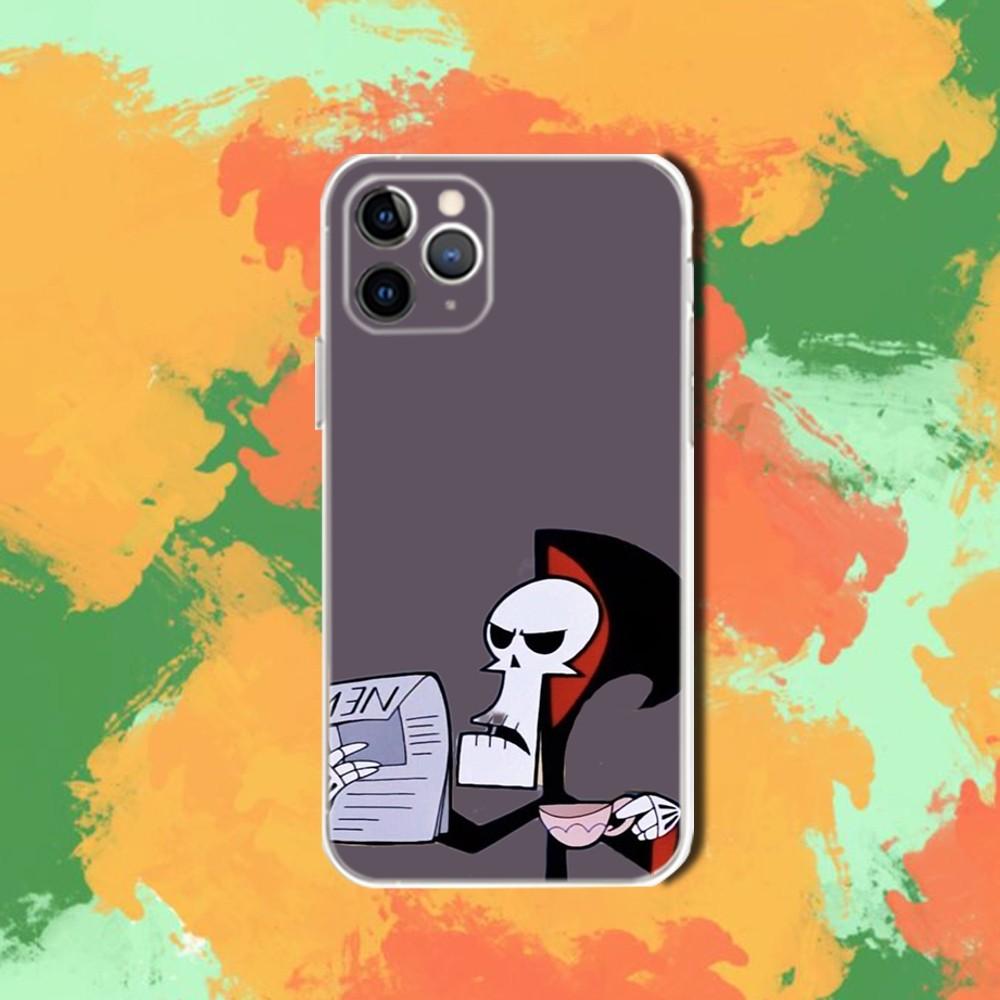 Мрачные приключения Билли и Мэнди Чехол для телефона Для iPhone 16,15,14,13,12,11 Pro,Max,Plus,X,XS,XR,SE,Mini Прозрачный Силиконовый Мягкий