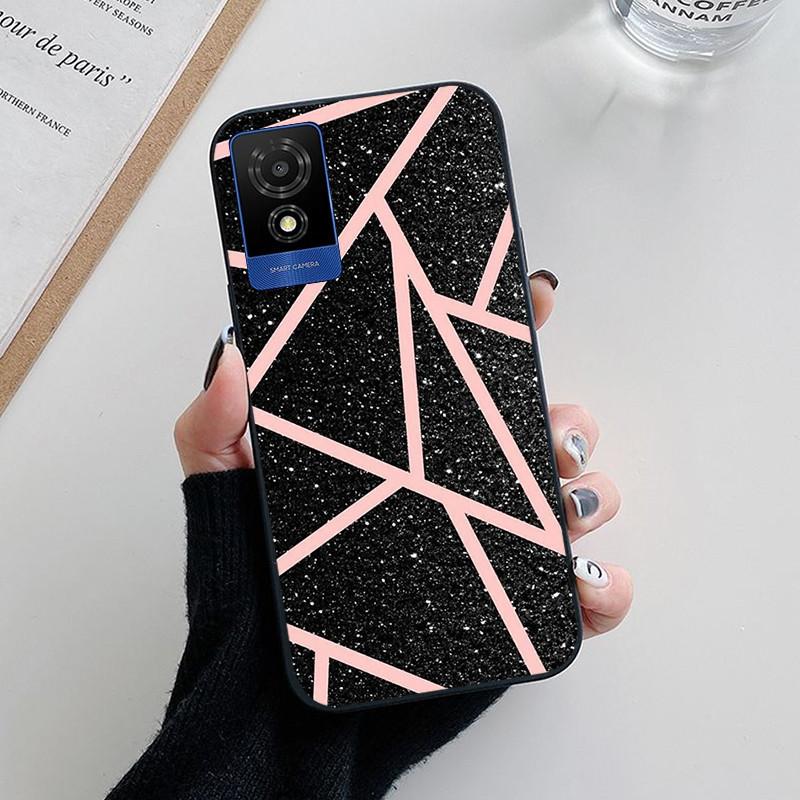 For TCL 501 Case Fashion Soft Silicone Back Cases for TCL 501 T433D Phone Cover TCL501 etui Fundas