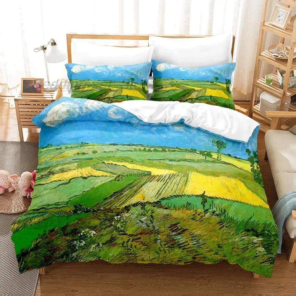 Комплект постельного белья Van Gogh Single Full Queen King Size с наволочкой Aldult Kid Bedroom Duvetcover Sets 3D Retro Classic