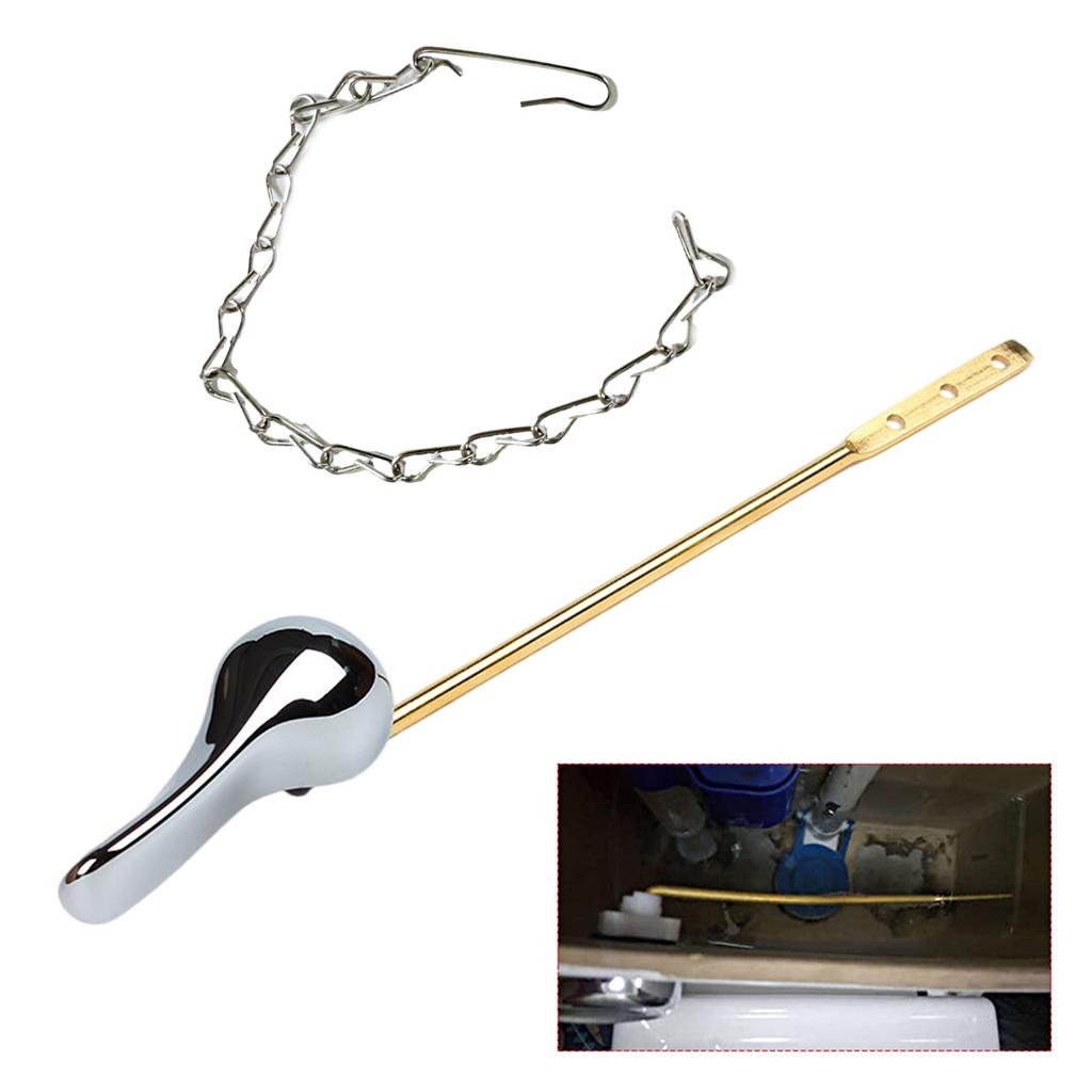 Сменный рычаг смыва бачка унитаза из нержавеющей стали, рычаг срабатывания для универсального переднего крепления
