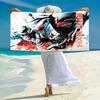 1PC Custom Name Rider Passion Style Beach Towel Highly Absorbent And Sand-Resistant Towel for Swimming, Pool, Yoga, And Travel Lightweight