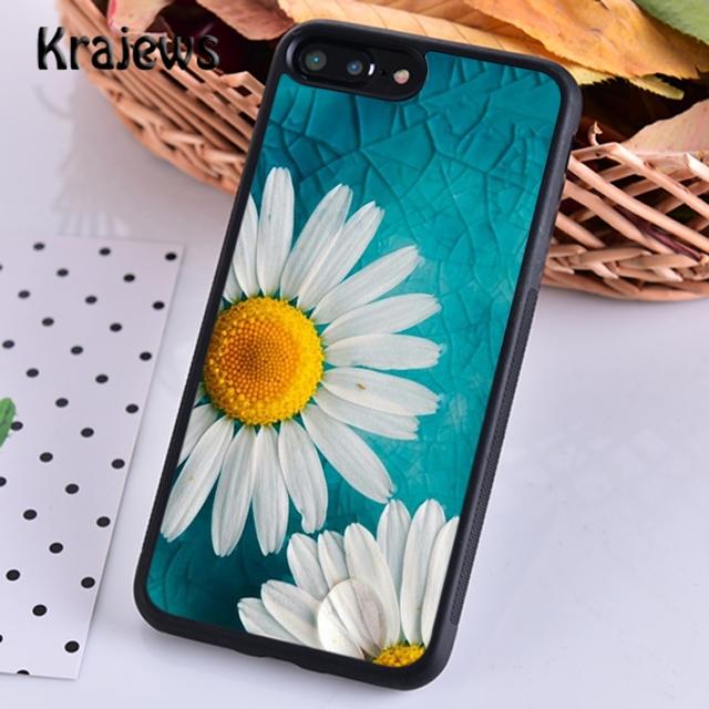 Krajews Daisy Flowers Field Soft Phone Case Cover For iPhone 17 Air 16 15 14 plus 11 12 13 pro max Plus coque Fundas