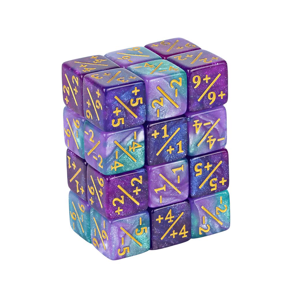 6-гранные игральные кости, игральные кости-счетчики, высококачественные игральные кости D6, однотонные разноцветные, с мраморным эффектом для математической игры, карточная игра Magic Gathering, настольная игра
