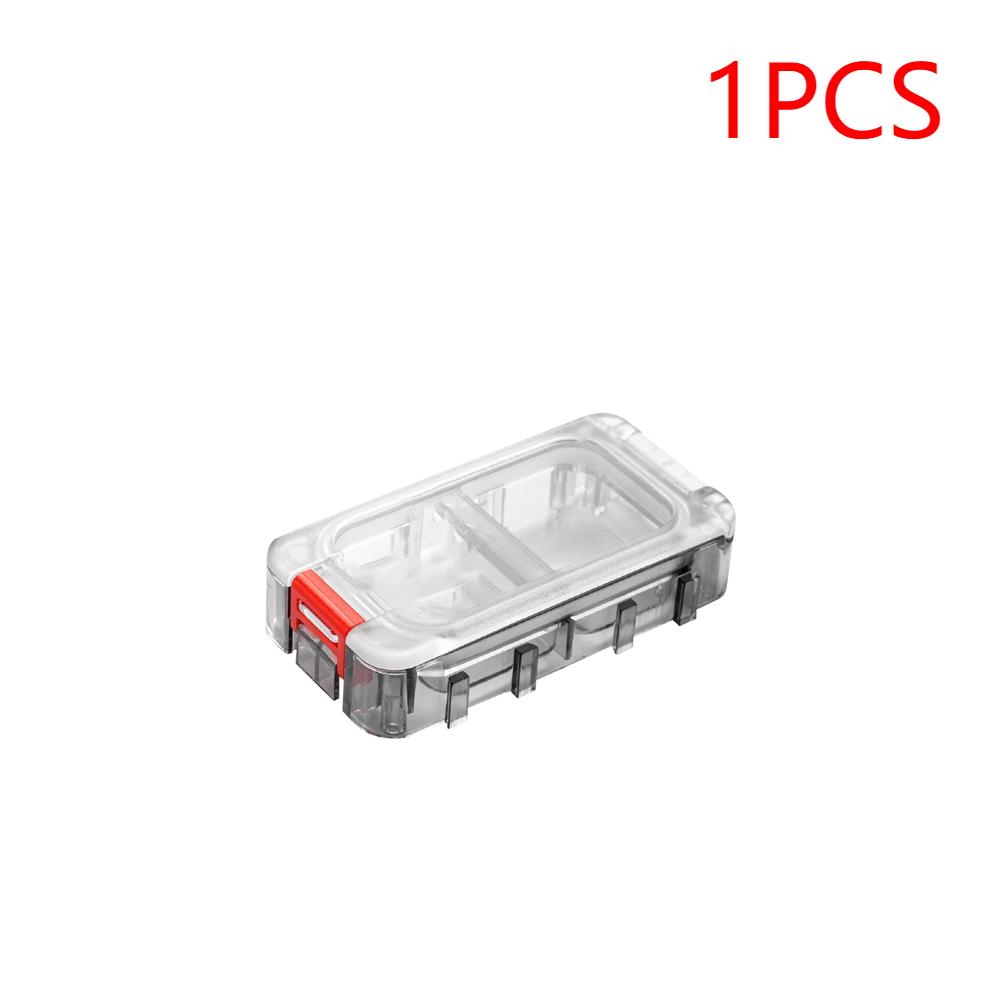 Fishing Tackle Box Expandable Fishing Tackle Box Clear Top Fishing Lure Storage Box Fishing Lure Hooks Storage Box for Fishing