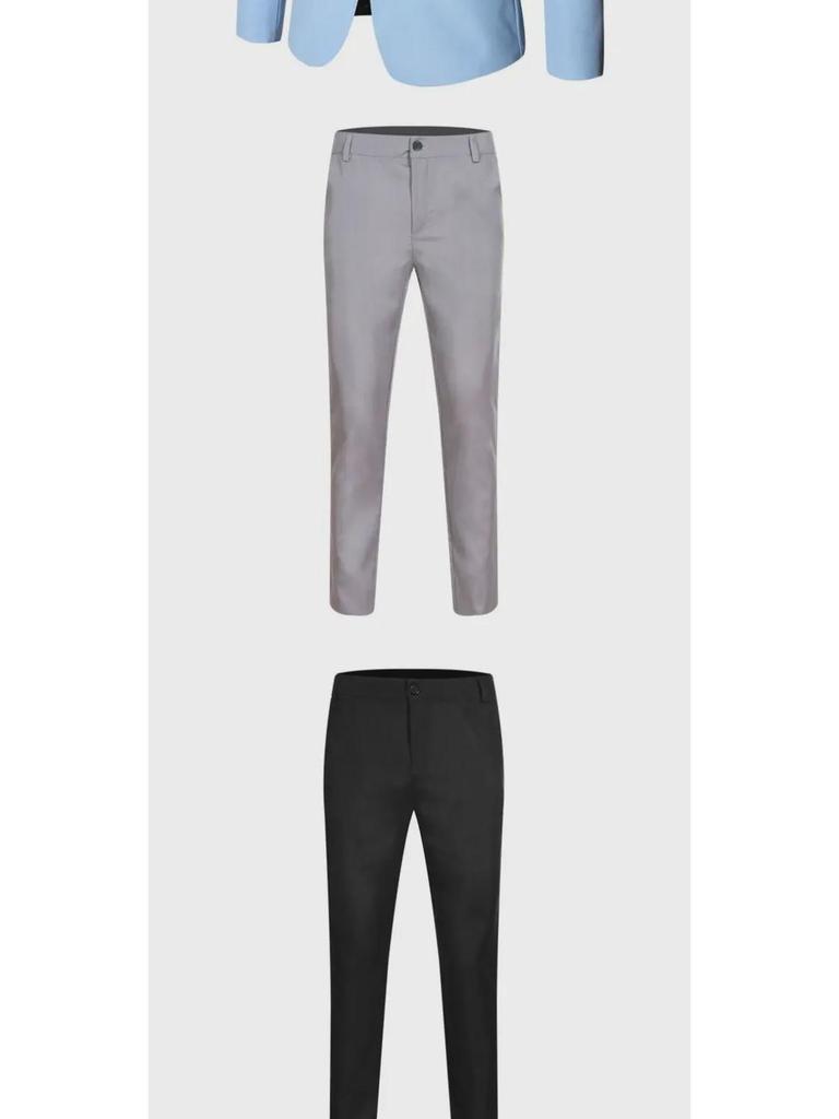 Мужские повседневные костюмы весна-осень: Популярный комплект из двух частей для молодых людей, жениха и шафера