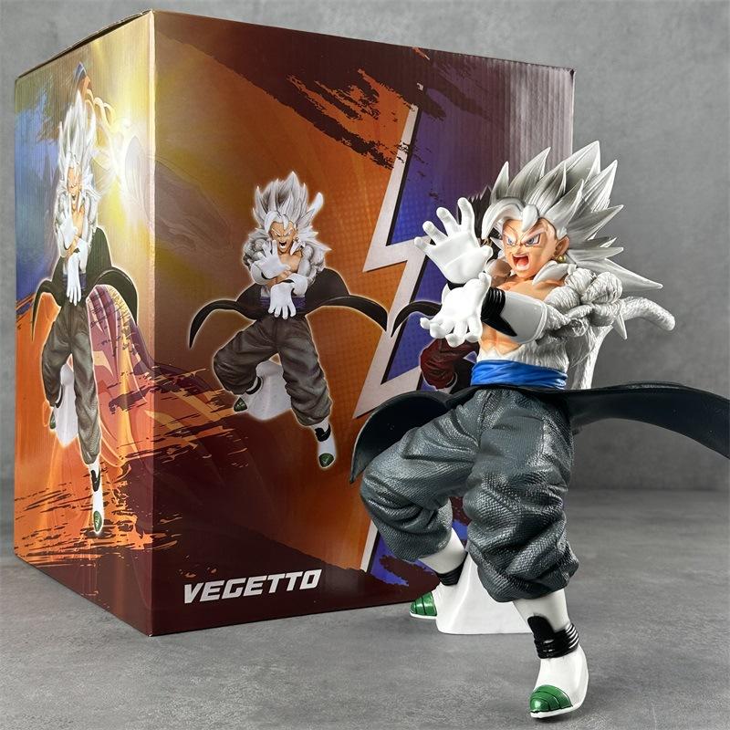 Аниме Супер 5 Беловолосый Веггетто Dragon Ball Фигурка WZ SSJ4 Веггетто Фигурка Действия 25 см ПВХ Коллекционная Модель Игрушки Подарки на День Рождения