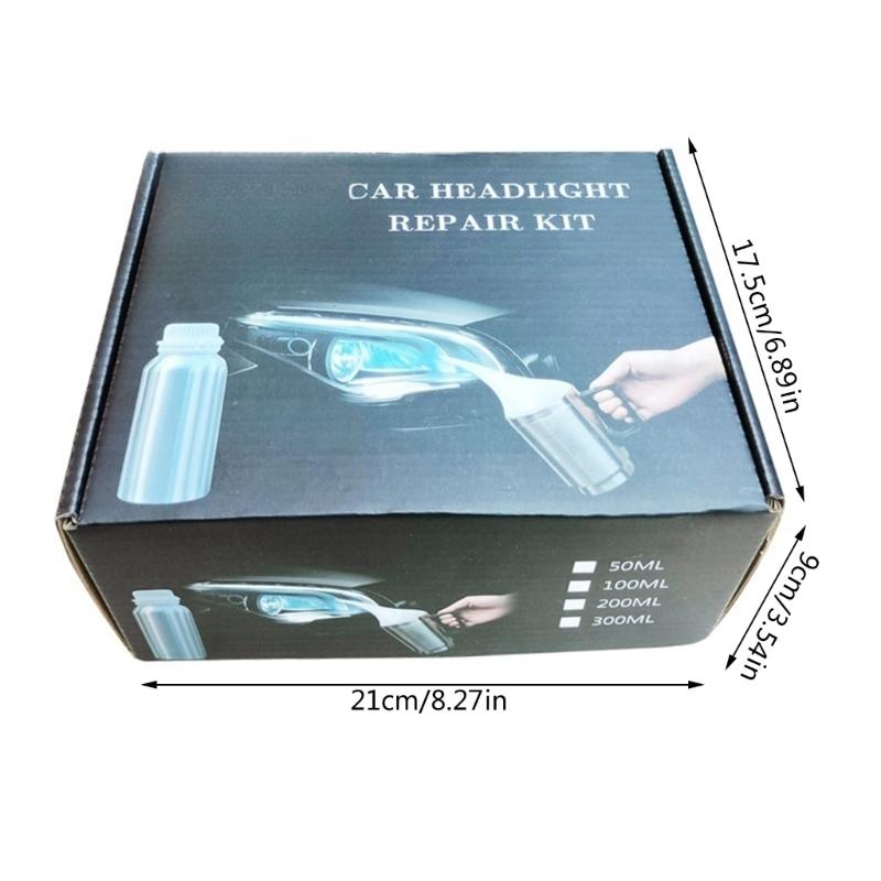Glass Scratch Renovation Tool Car Headlamp Restoration with 200ml Liquid