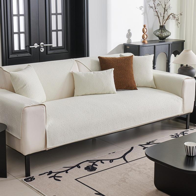 Подушка для дивана Four Seasons Universal New Simple Dark Grey нескользящая кожаная подушка для дивана, чехол для спинки и подлокотника, полотенце