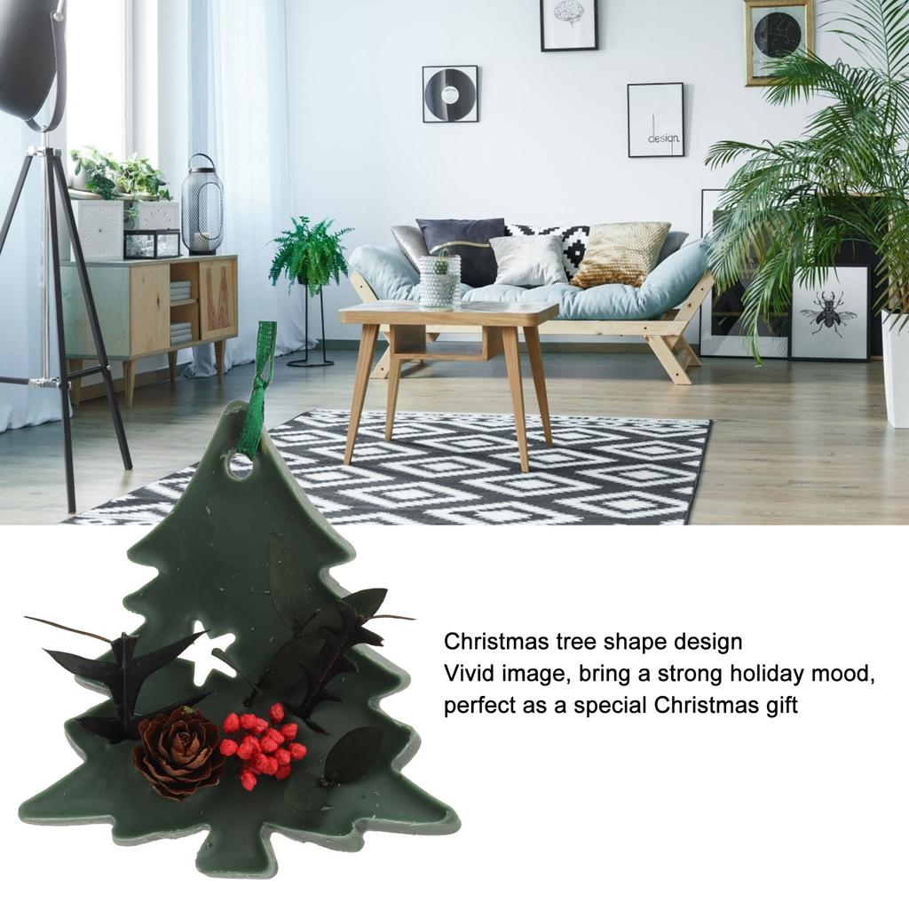 3 шт. Ароматизированное восковое саше для подвешивания в форме рождественской елки, долговечная ароматерапевтическая восковая таблетка с цветочным ароматом для шкафа, гардероба, спальни