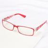 Elegant Vintage Flowers Eye Protection Anti-Blue Light Eyeglasses Ultra Light Frame Reading Glasses