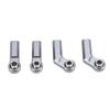 4Pcs RC Car Ball Joint for 110 Model Car M4 Metal CW Positive Thread 7.0 Tool 2 Curved 2 Straight