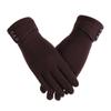 20201Pair Women Winter Warm Gloves Touch Screen Fleece Lined Thermal Mittens Driving Ski Windproof Gloves