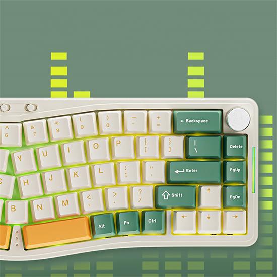 Ajazz AKS068pro Mechanical Keyboard Ergonomic Tri-Mode Gasket Structure VIA Solution Kit Finished Product