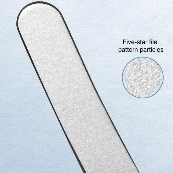 1/2/3 шт. Пилка для ногтей из нержавеющей стали с заостренным кончиком, нескользящая эргономичная ручка, для мужчин и женщин, для гелевых и акриловых ногтей, пилка для ногтей, инструменты для маникюра и педикюра