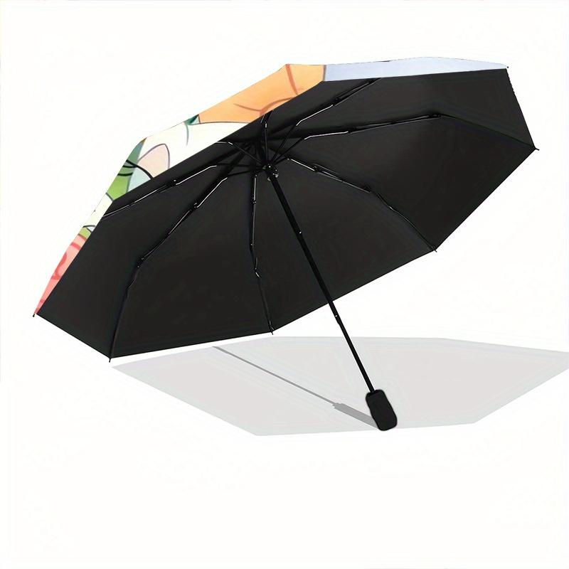 Pluto Donald Duck Daisy Duck Pluto Doggy Friends Automatic Opening and Closing Umbrella - Lightweight 3-Fold Design, Suitable for Fans, Trav