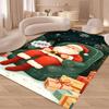 Рождественский Декор Ковер Мультяшный Санта Клаус Ковер для Гостиной Зимний Теплый Коврик для Пола Рождественское Новогоднее Украшение