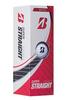 BRIDGESTONE SUPER STRAIGHT Golf 2023 Pack of White Balls, Model, 12,