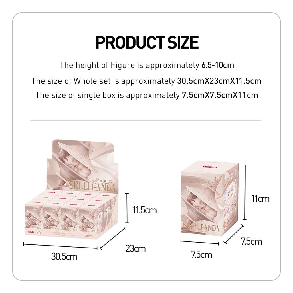 SKULLPANDA Серия Парадокс Pop Mart Гашапон Фигурка Сюрприз Пластиковая Модель Премиальная Игрушка ПВХ Мягкий Винил Оригинальный Персонаж Подарок на День Рождения [3 Штуки]