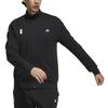 Adidas Wj Kn Series Sporty Logo Fit Track Jacket Men Outwear Black H39334