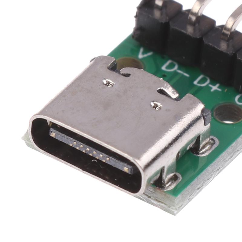 5 шт./компл. Плата-адаптер USB TYPEC16P на терминал с шагом 2,54 мм, версия для обновления с отверстиями для фиксации