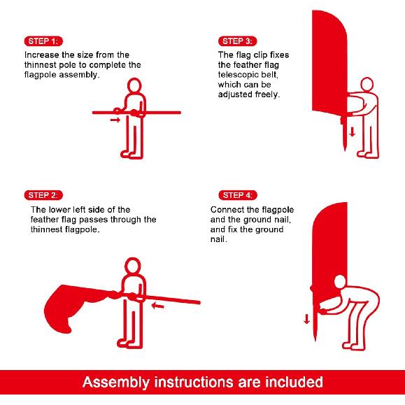 2 Pack Real Estate Agent Flags, 8FT Open House Signs with Flagpole Kit, Ground Stake, Windless Open House Supplies Flag Banner for Events,