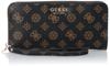 Round Zipper Wallet PG850046 LAUREL MOCHA LOGO [GUESS] [Product]