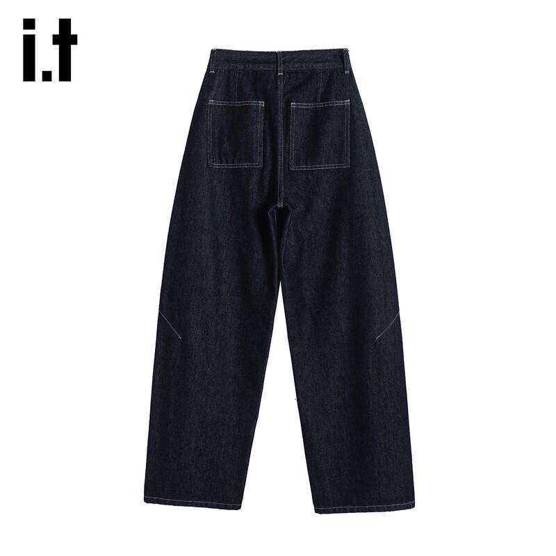 Izzue It Женские мешковатые джинсы с широкими штанинами и изогнутым кроем