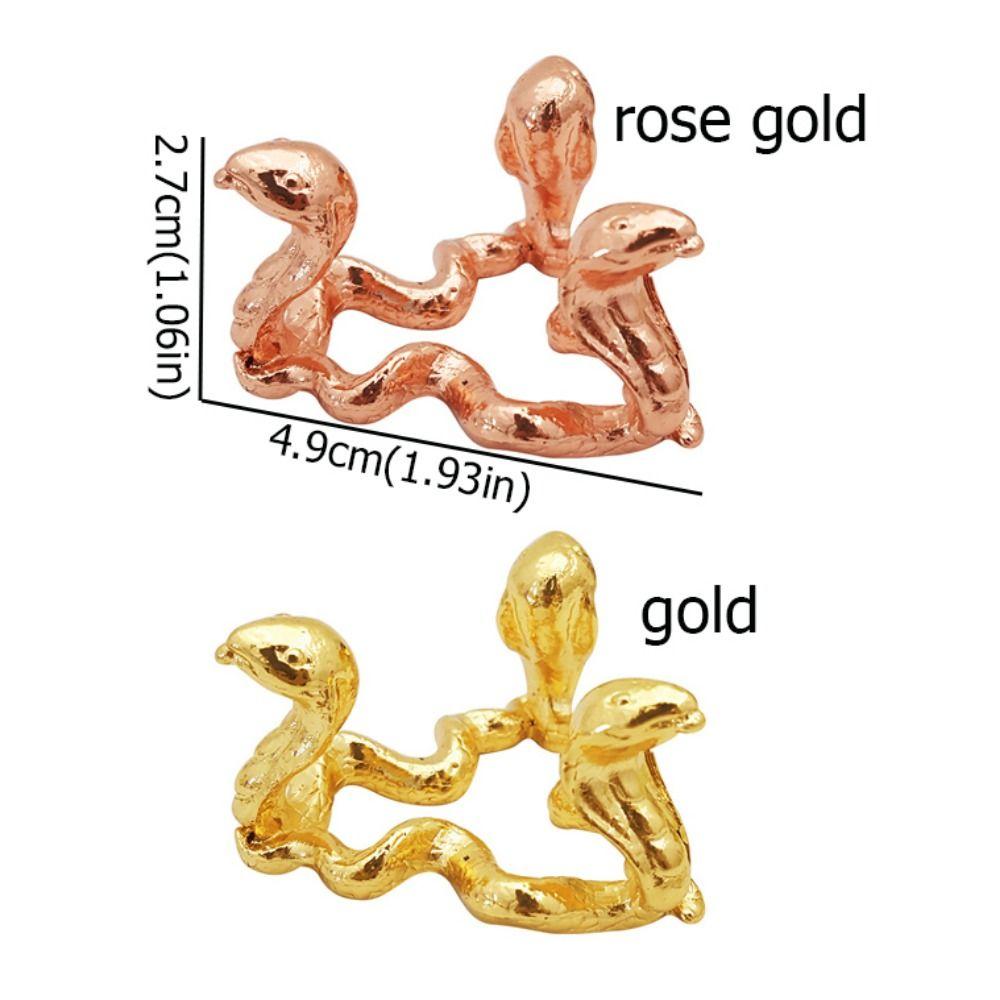 Triangle Crystal Ball Metal Base Dragon Snake Sphere Display Holder Snake Year Ornament  Home Decor