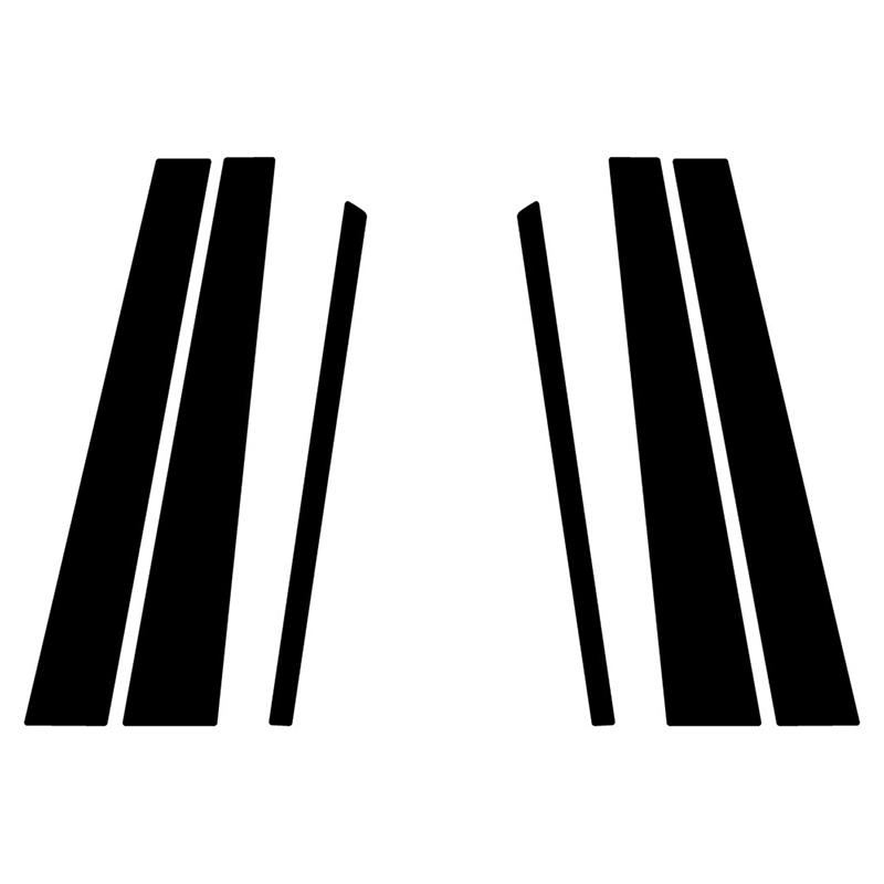 Car Glossy Piano Black Window Pillar Posts Door Trims Cover for Honda CR-V 2002-2023 Accessories Exterior
