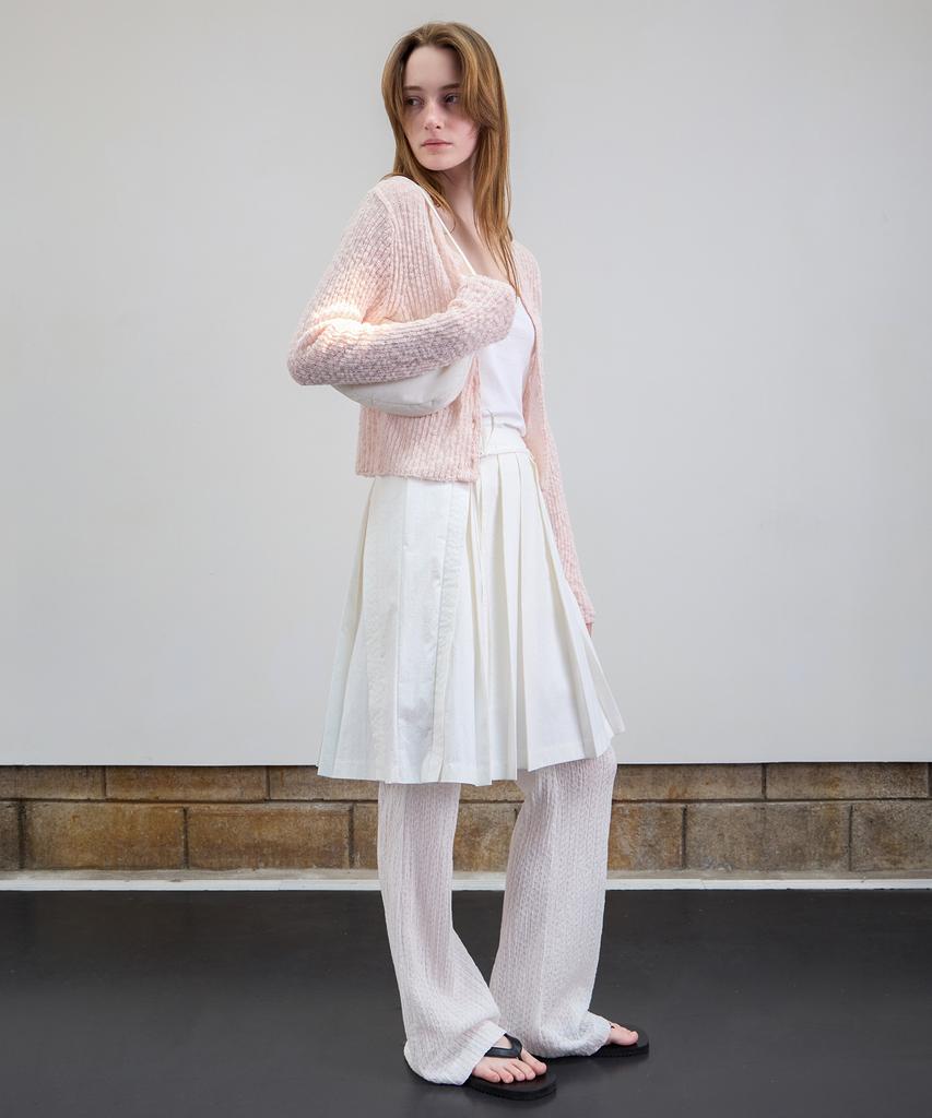 Leuba Crispy Pleated Skirt - Off White