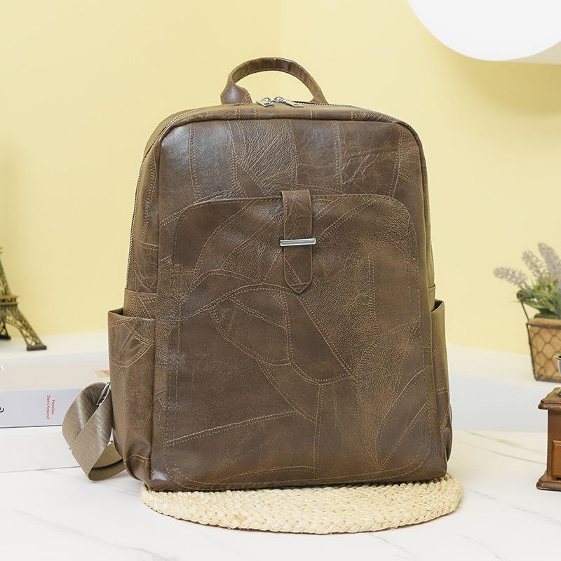 Новый женский рюкзак из мягкой кожи большой вместимости, простой и универсальный, деловая компьютерная дорожная сумка