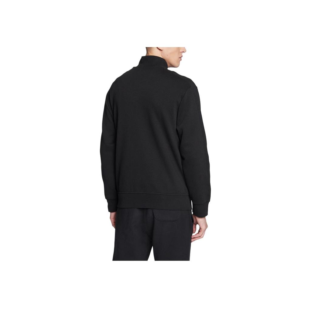 Polo Ralph Lauren Solid Color Logo Embroidered Stand Collar Zip Long Sleeve Jacket Men Jackets Black 710881509-001