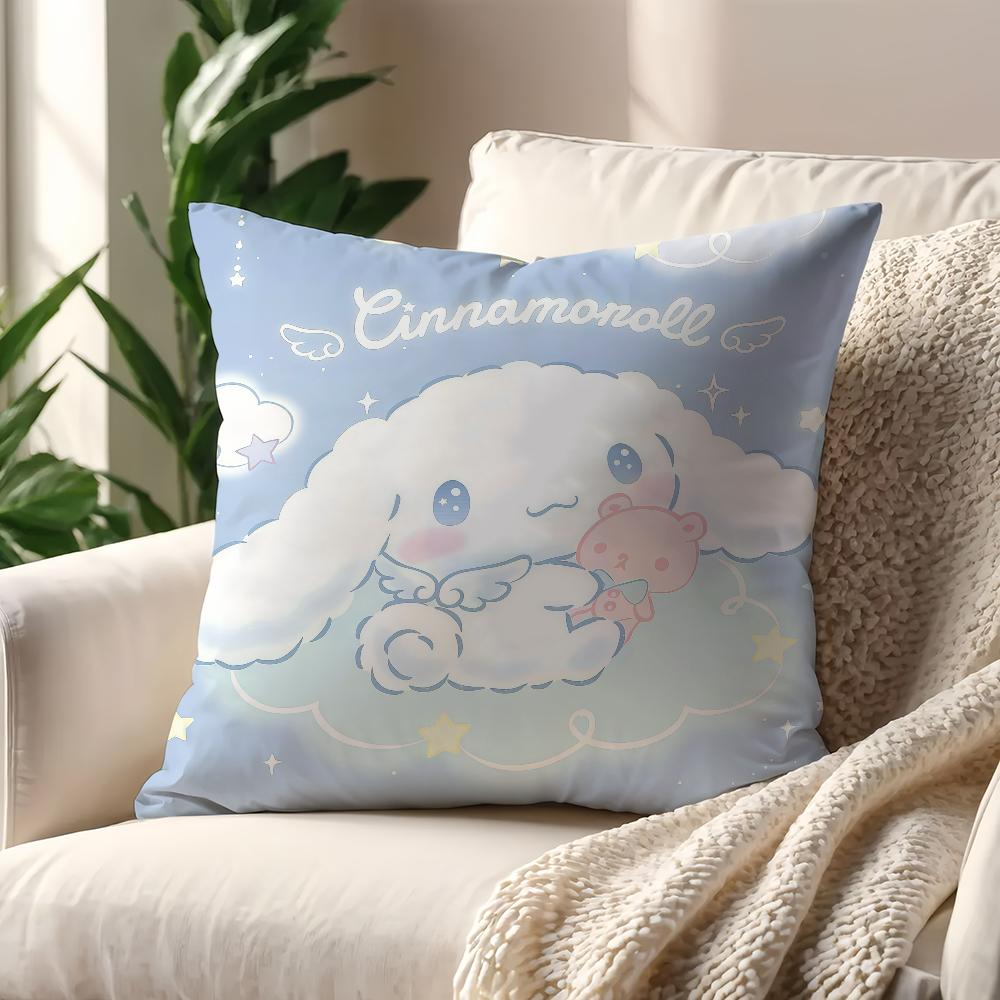 Kawaii CCinnamoroll cushion cover For Pillow Printing Sofa Decoration Home Car Room Coffee Shop Office Nordic Simplicity