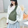 Women's Bag Multi-function Sport Large Capacity Solid Color Chest Bag Travel Backpack
