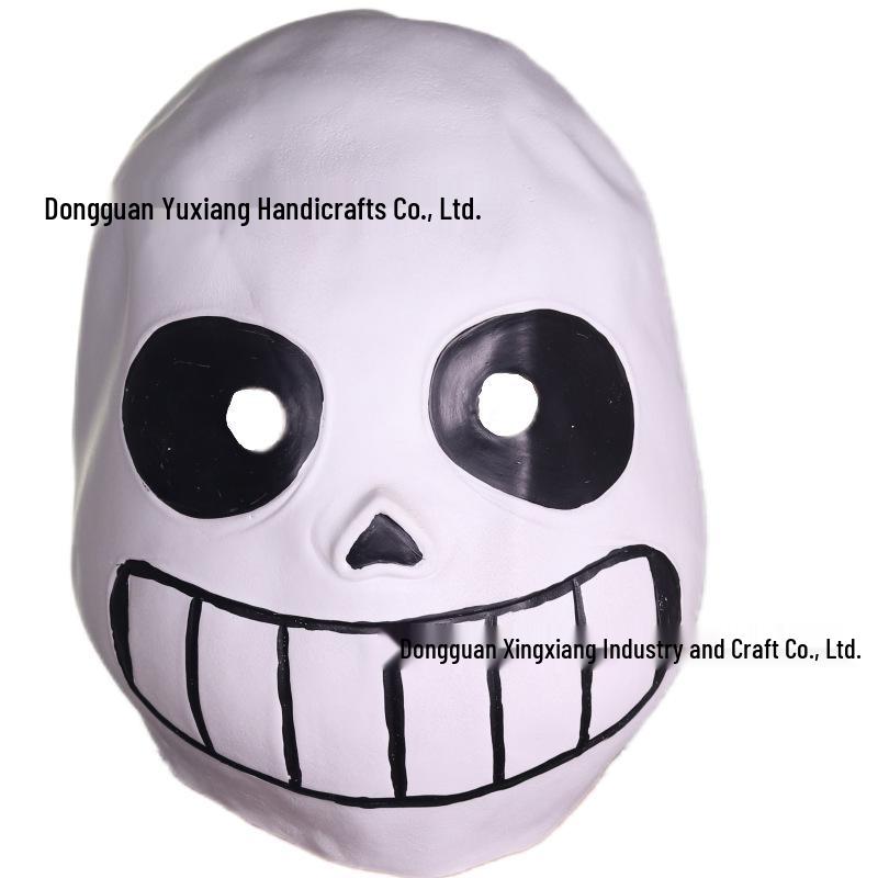 Легендарная Латексная Маска Санса из Undertale для Хэллоуина, Косплея или Розыгрышей
