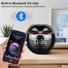 Alarm Clock Radio With Dual Alarms, Fm Digital Bedside Clock With Snooze Function, Led Display 4