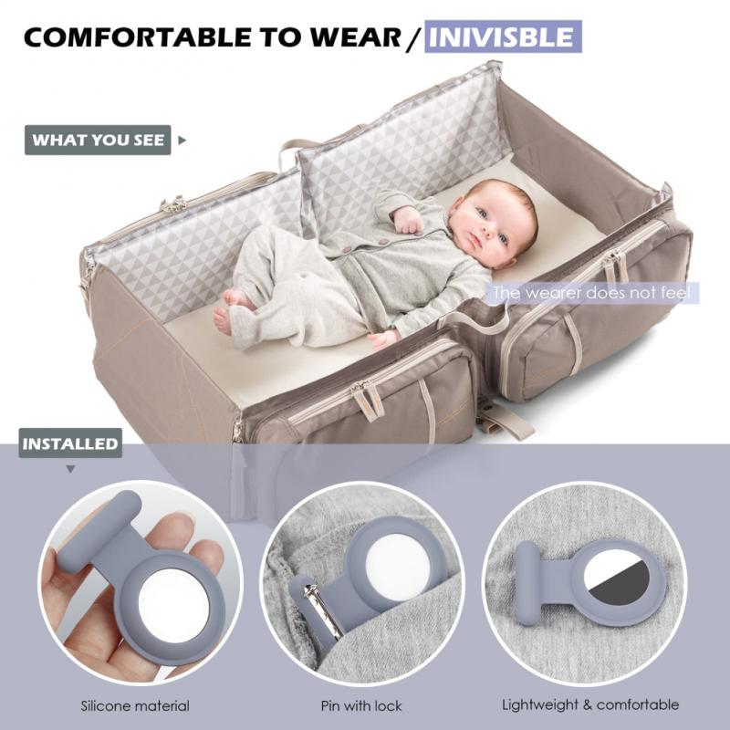 For Apple Airtags Tag Case Silicone Clothes Pin Protective For Airtag Tracker Locator Device Anti-lost